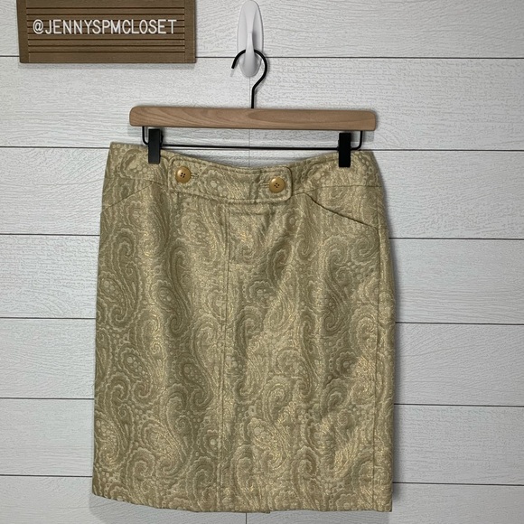 Talbots Dresses & Skirts - NWOT Talbots Gold Skirt Size 10P